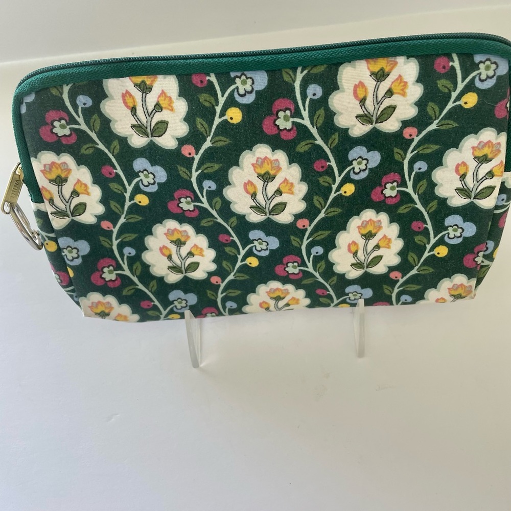 Trina Turk Cosmetic Makeup Bag Floral Pattern Vintage
